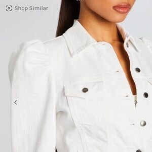 Retrofete White Jean Jacket